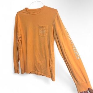 Vineyard Vines Men's Long Sleeve Tee in Orange